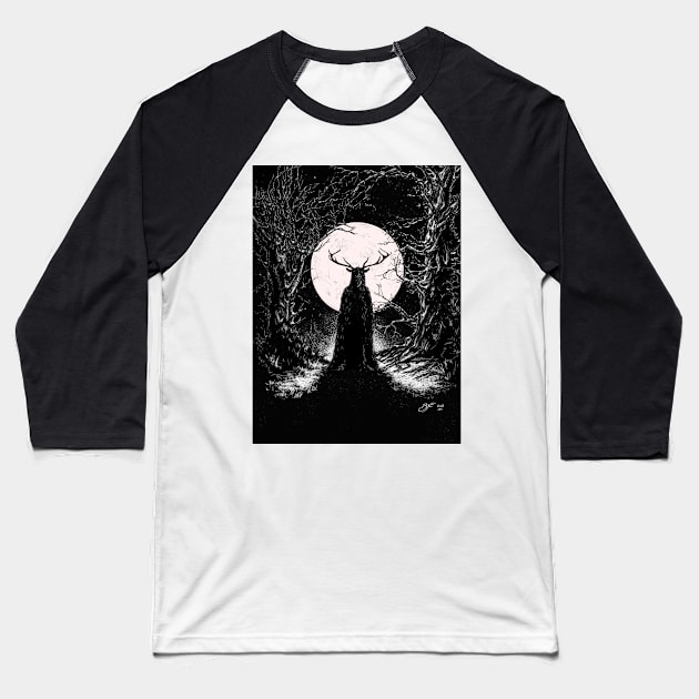 Herne The Hunter Baseball T-Shirt by BarnabyEdwards